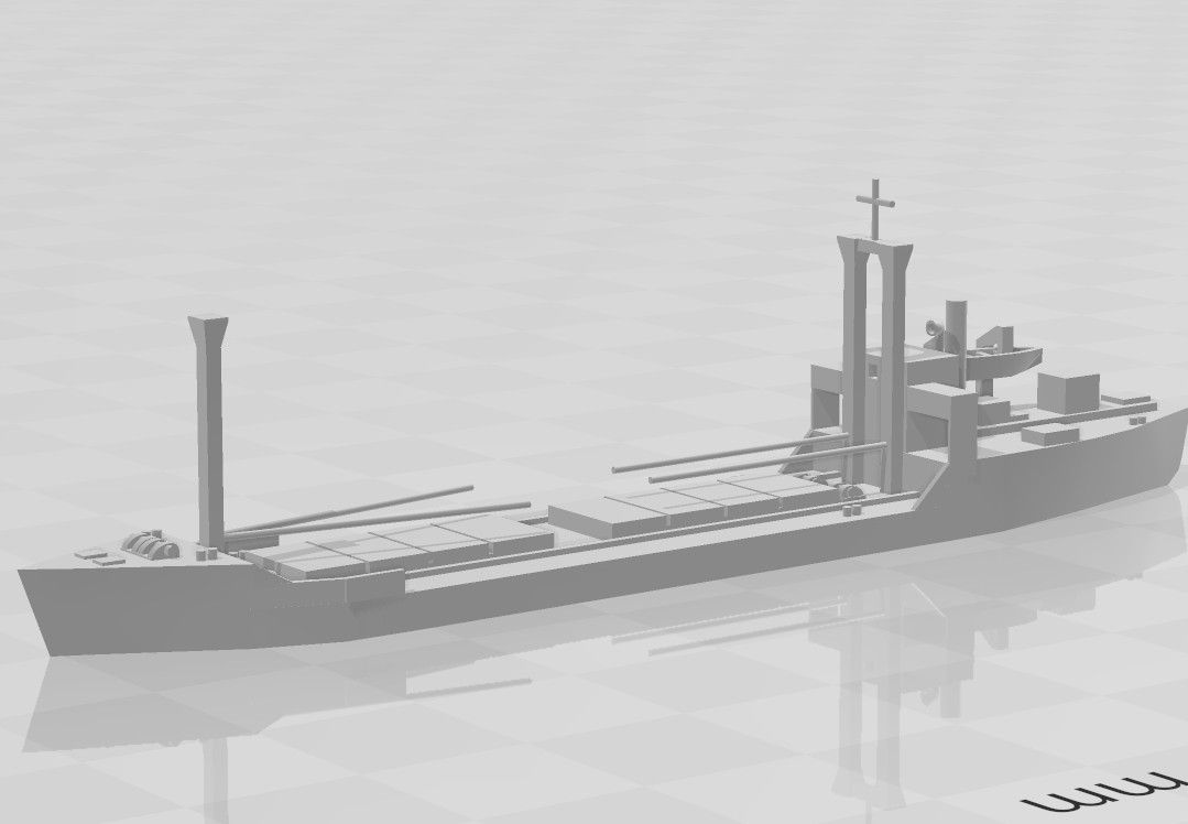 2E型戦時標準船 3E型戦時標準船 レシプロエンジン 1/700 大日本帝国海軍 輸送船 輸送艦 模型