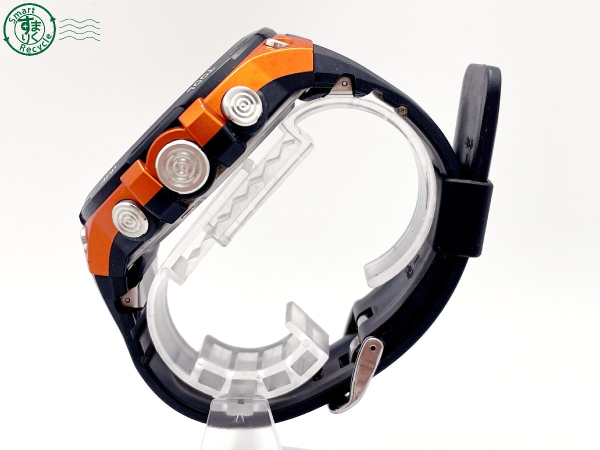 12284068　＃ CASIO カシオ PROTREK プロトレック Smart WSD-F20 充電式 デジタル 腕時計 スマートウォッチ オレンジ×ブラック 純正ベルト_画像3
