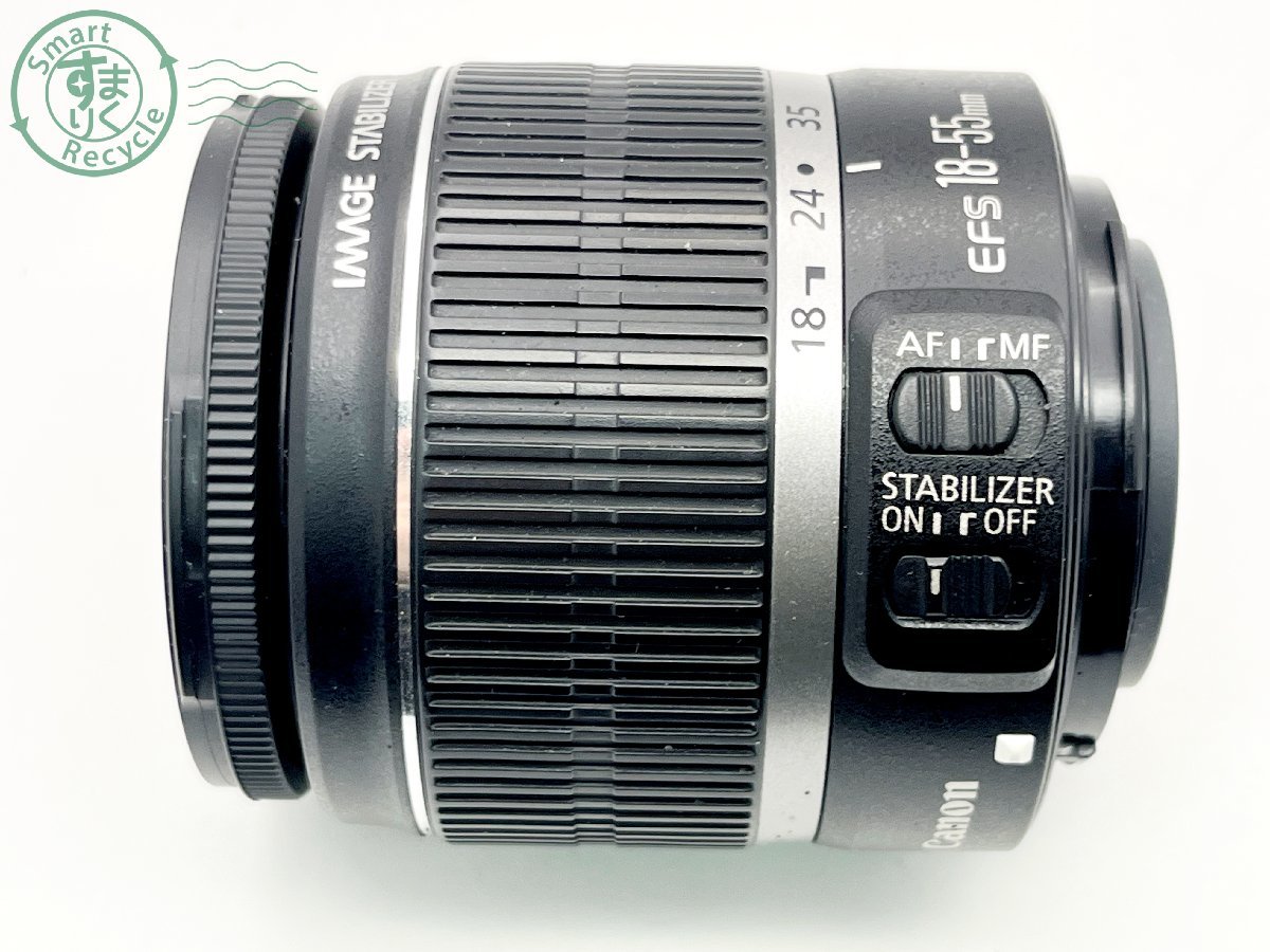 2401412878　■ Canon キヤノン IMAGE STABILIZER オートフォーカスレンズ CANON ZOOM LENS EF-S 18-55㎜ 1:3.5-5.6 IS キャップ付き_画像4