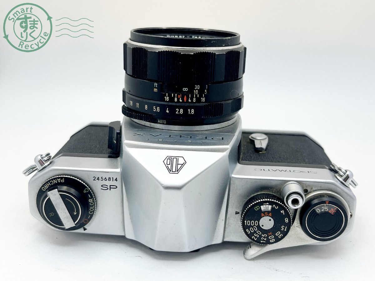 2401324075　■ ASAHI PENTAX アサヒペンタックス SPOTMATIC 一眼レフフィルムカメラ Super-Takumar 1:1.8/55 空シャッターOK カメラ_画像3