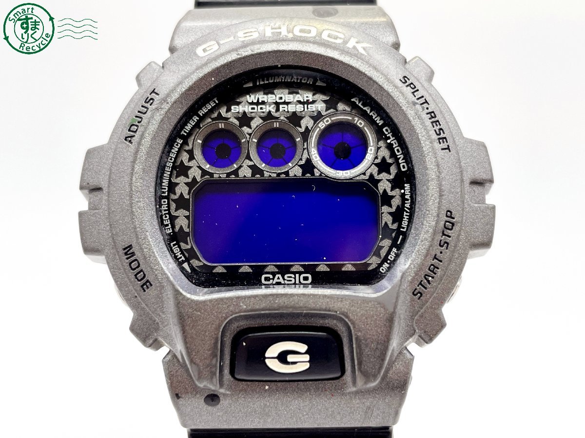 2401315589　＃ CASIO カシオ G-SHOCK ジーショック クレイジーカラーズ DW-6900SC クォーツ 腕時計 グレーケース 純正ベルト 中古_画像1