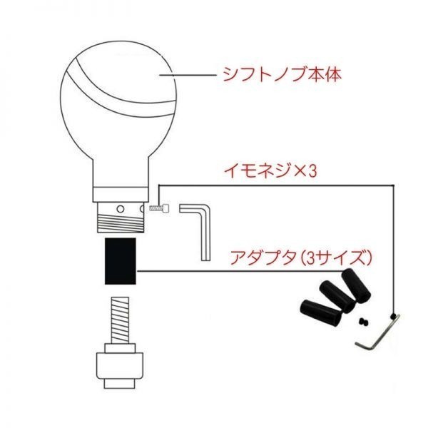 ドクロ シフトノブ 汎用 アダプター付き シルバー MT AT スカル 骸骨 おもしろ トラック トヨタ ニッサン スズキ ホンダ スバル 三菱_画像7