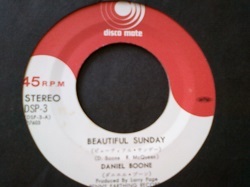 Daniel Boone / Beautiful Sunday 7インチです。_画像1