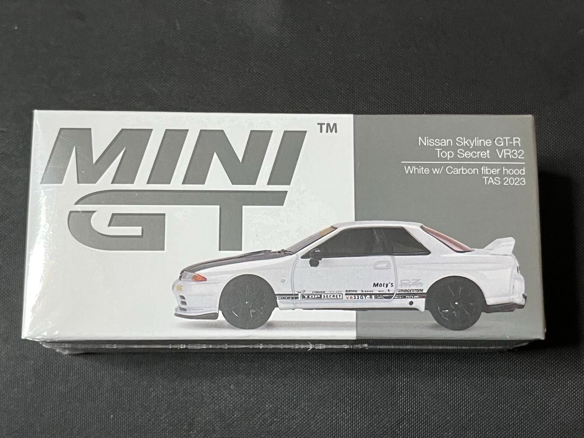MINI GT ミニGT 東京オートサロン2023 スカイライン トップシークレット VR32 ホワイト 黒ボン イベント限定