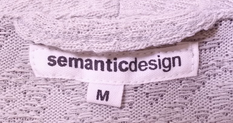 semantic design セマンティックデザイン カーディガン ジャケット 羽織 長袖 Mサイズ グレー 春夏 arimyk 201hg1228_画像7
