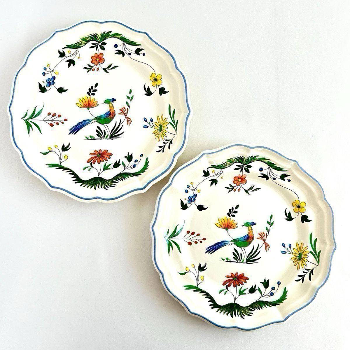 Gien / ジアン / オワゾパラディ 楽園の鳥 / 18 5cm皿 2枚 Gien / ジアン / オワゾパラディ 楽園の鳥 / 18 5cm皿 2枚