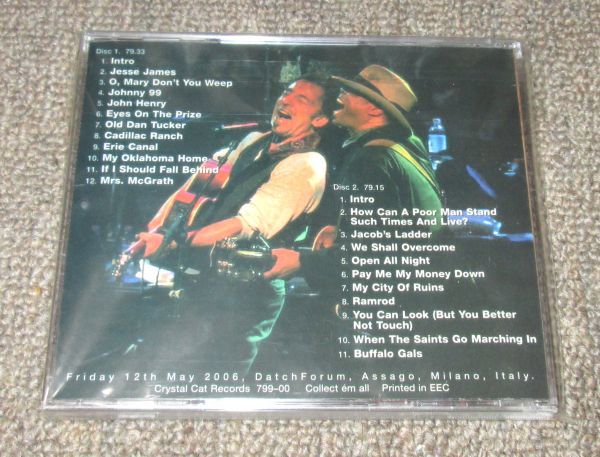 輸入盤2CD：BRUCE SPRINGSTEEN/MILANO SESSION NIGHT/MILANO MAY 12,2006/CRYSTAL CAT/CC 799-00/未使用_画像2