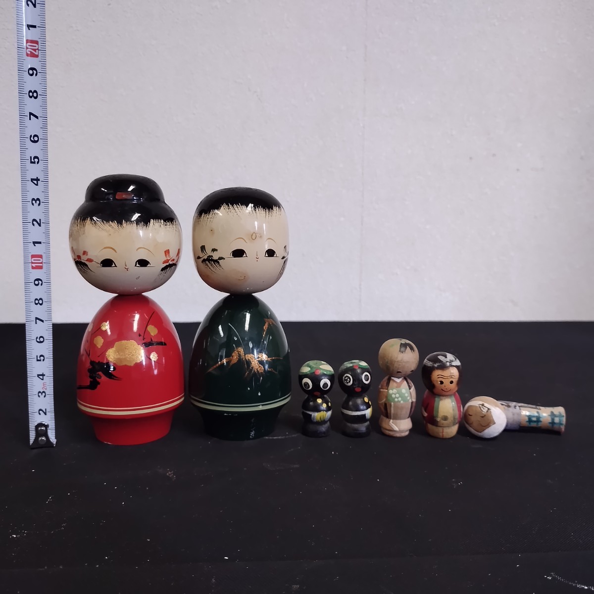 NR730 こけし 伝統こけし 郷土玩具 民芸品 伝統工芸 創作こけし 日本人形 まとめ 人形 レトロ インテリア コレクション_画像8