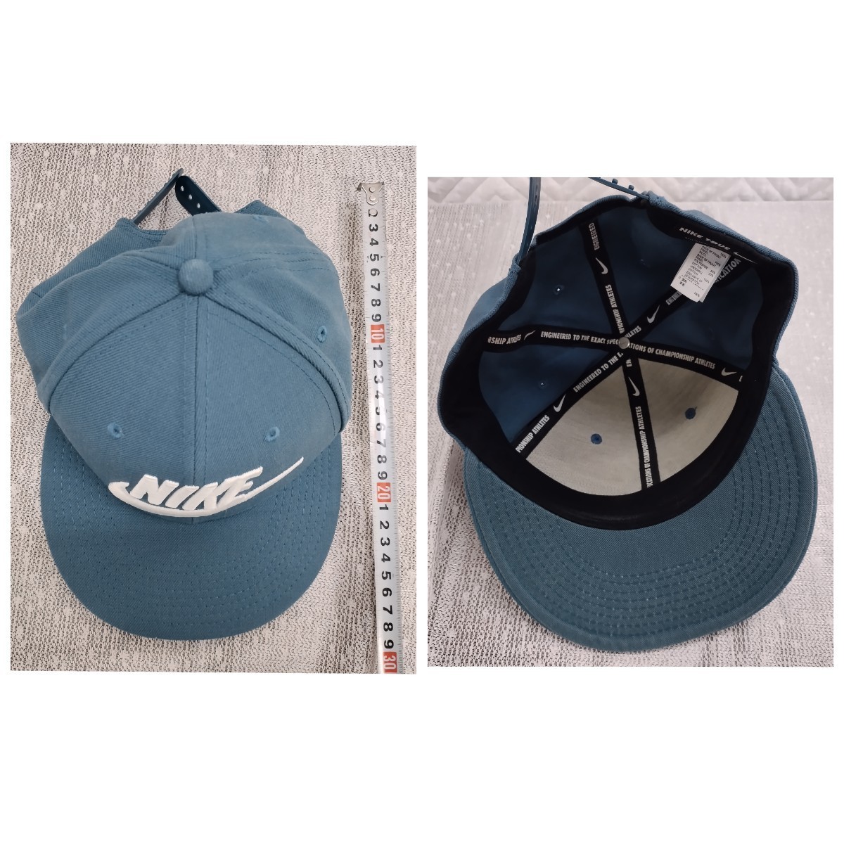 NR737 NIKE NEW ERA キャップ ナイキ TRUE ニューエラ YOUTH 9FIFTY レベルエイト REBEL EIGHT 3点セット ブラック レッド ブルー_画像4