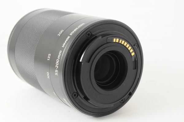 ★新品級★Canon キヤノン EF-M 55-200mm F4.5-6.3 IS STM ブラック 清楚感ある非常に綺麗な外観！クリアーな光学♪0112_画像6