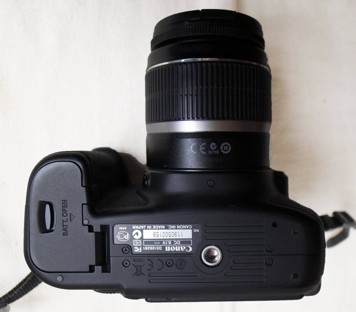 ジャンク扱い / CANON キャノン デジタル一眼レフカメラ EOS60D本体+レンズ EF-S 18-55mm 1:3.5-5.6 日本製 充電器付 _画像5