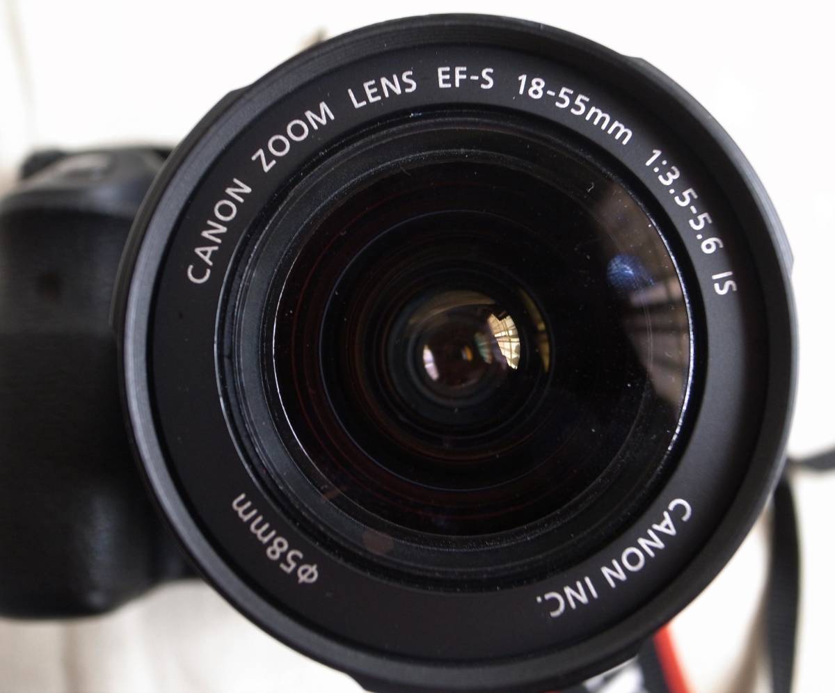ジャンク扱い / CANON キャノン デジタル一眼レフカメラ EOS60D本体+レンズ EF-S 18-55mm 1:3.5-5.6 日本製 充電器付 _画像6