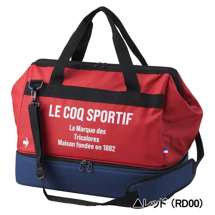 ルコックスポルティフ ゴルフ QQBXJA01 二層式ボストン ショルダー付 レッド le coq sportif GOLF RD00 2024 20p 即納_画像2