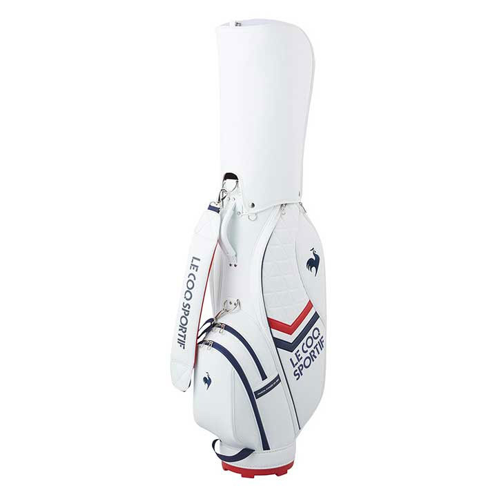 レディース ルコック QQCWJJ03 キャディバッグ ホワイト(WH00) 8.5型 46インチ対応 le coq sportif GOLF 2023 40p 即納_画像3