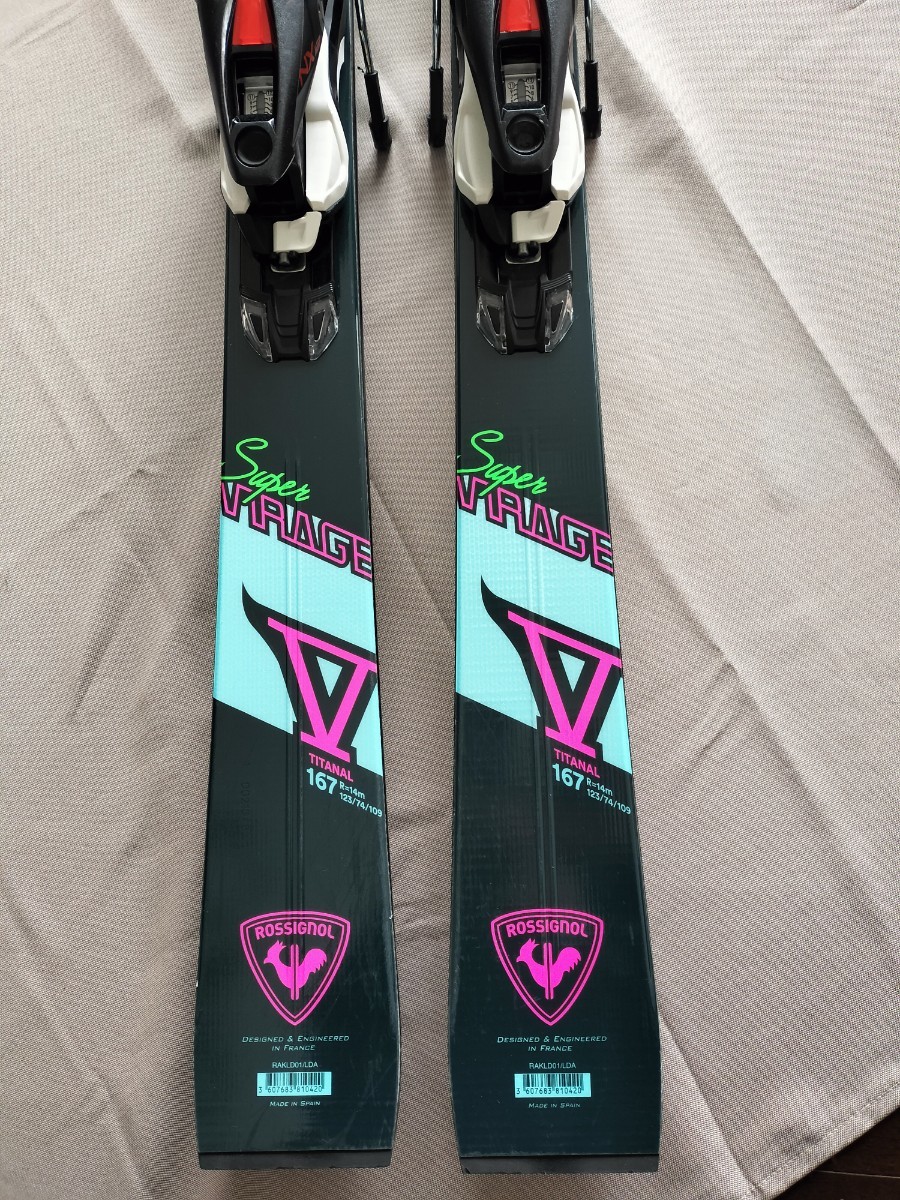 スキー板 ROSSIGNOL ロシニョール　2022　SUPER VIRAGE V 167cm　+ NX 12 KONECT GW B80 BLACK ICON　_画像4