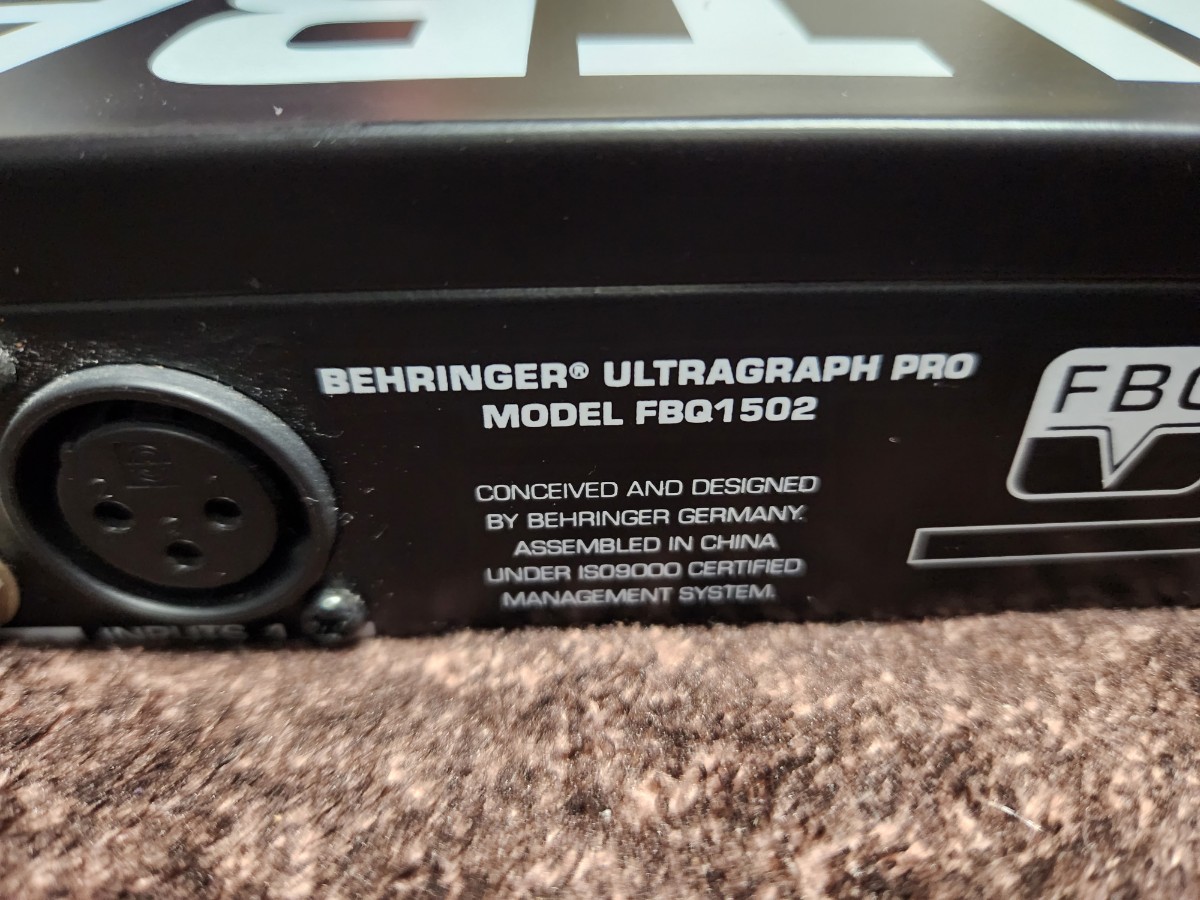 ベリンガー FBQ1502 ULTRAGRAPH PRO グラフィックイコライザー BEHRINGER ジャンク品_画像2