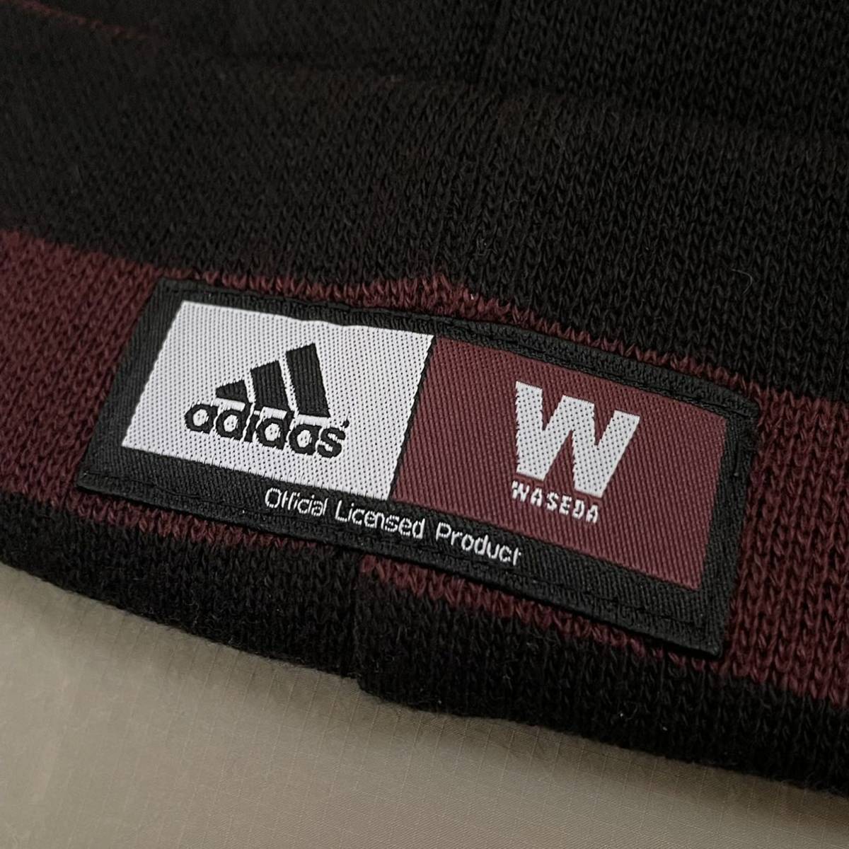未使用品 早稲田大学(WASEDA)adidas(アディダス)ニット キャップ 未使用品 早稲田大学(WASEDA)adidas(アディダス)ニット キャップ