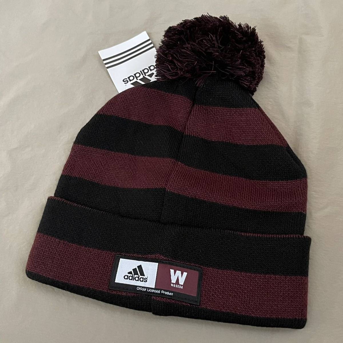 未使用品 早稲田大学(WASEDA)adidas(アディダス)ニット キャップ 未使用品 早稲田大学(WASEDA)adidas(アディダス)ニット キャップ