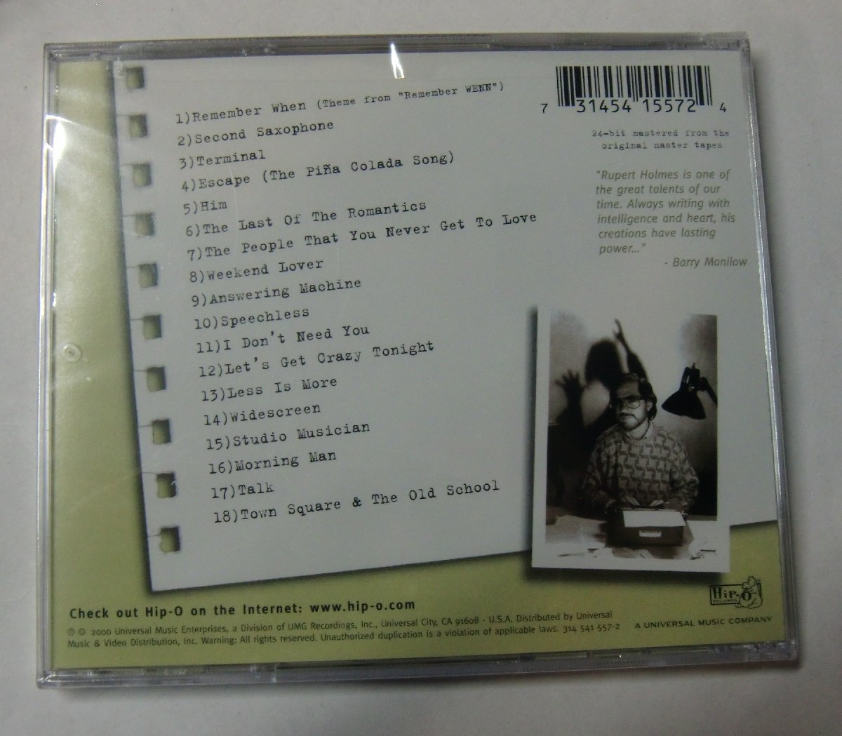 CD ルパート・ホルムズ Rupert Holmes/Greatest Hits【ス246】_画像2