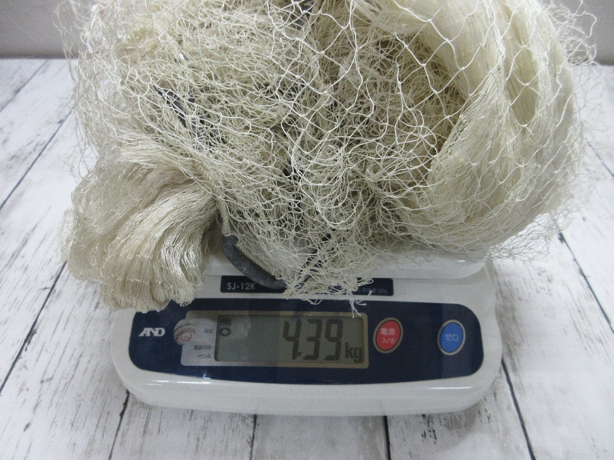d 投網　約重さ4.2キロ　漁具　漁　投げ網　仕掛け　鮎漁　現状品 【星見】_画像3