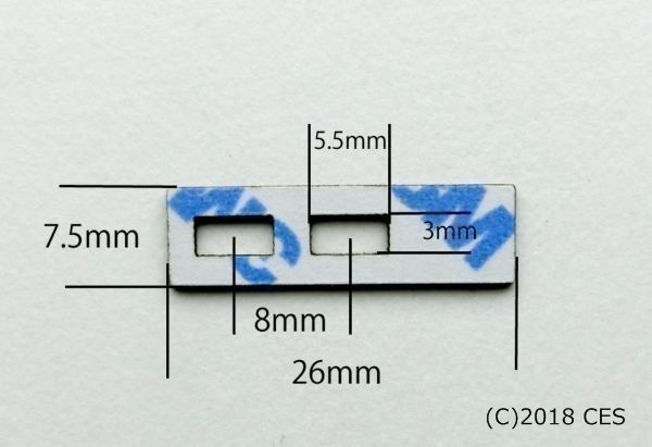トヨタ純正ナビ用 フィルムアンテナ両面テープ 6枚 端子両面テープ (3) NHZN-W60G NHZA-W60Gの画像3