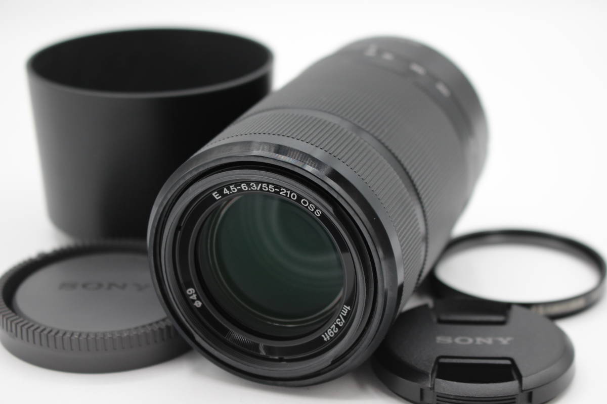 極美品◆SONY ソニー E 55-210mm F4.5-6.3 OSS SEL55210◆ブラック♪-01_画像1