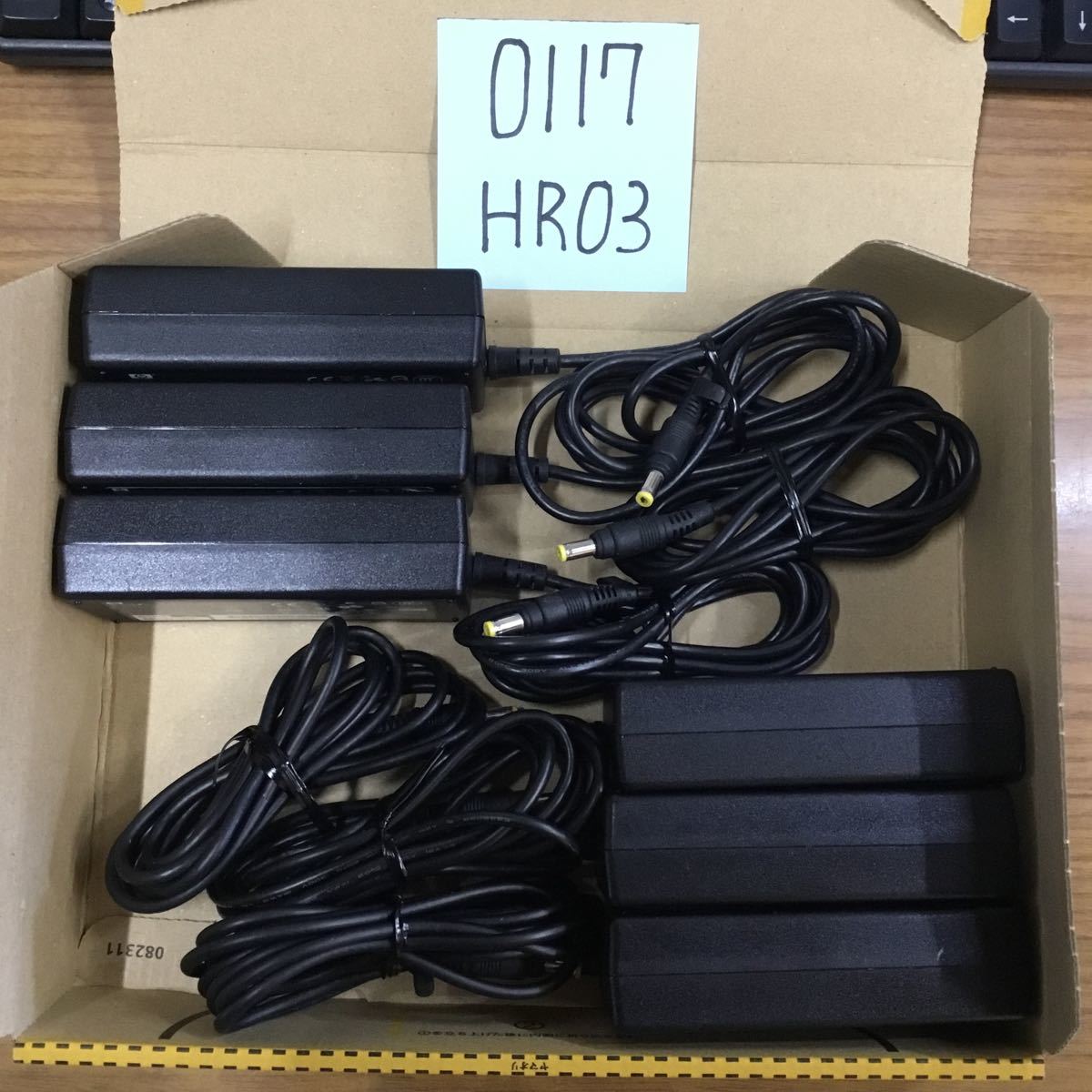 (0117HR03) free shipping / used /HP/PPP009L/18.5V/3.5A/ original AC adapter 6 piece set 