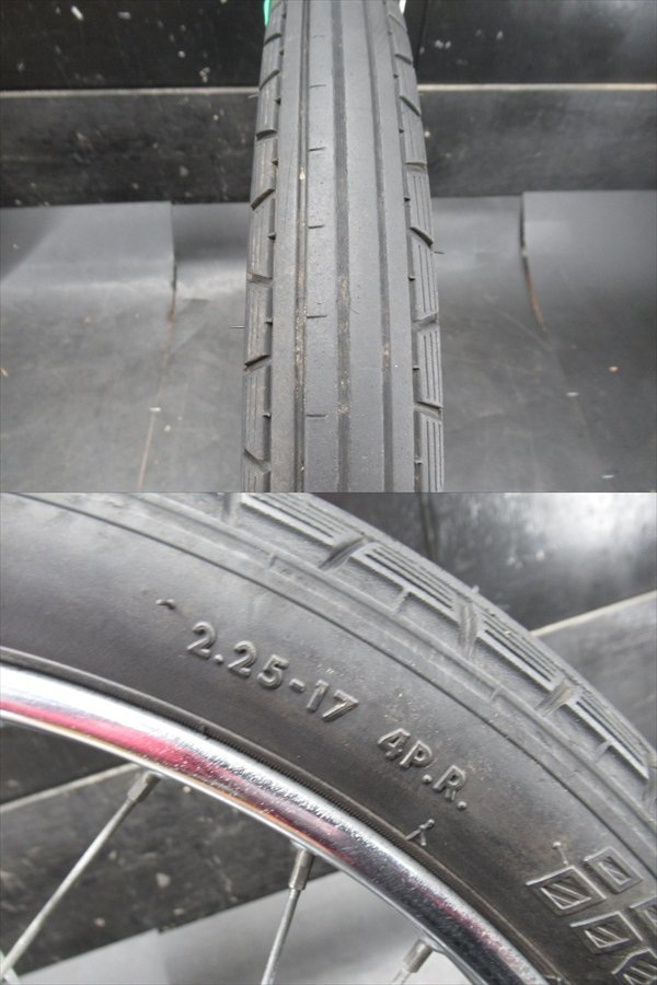 F1R6-0112 Suzuki Birdie 50 front wheel tire [BA14A-129*** 3 speed cell less 2 cycle ]