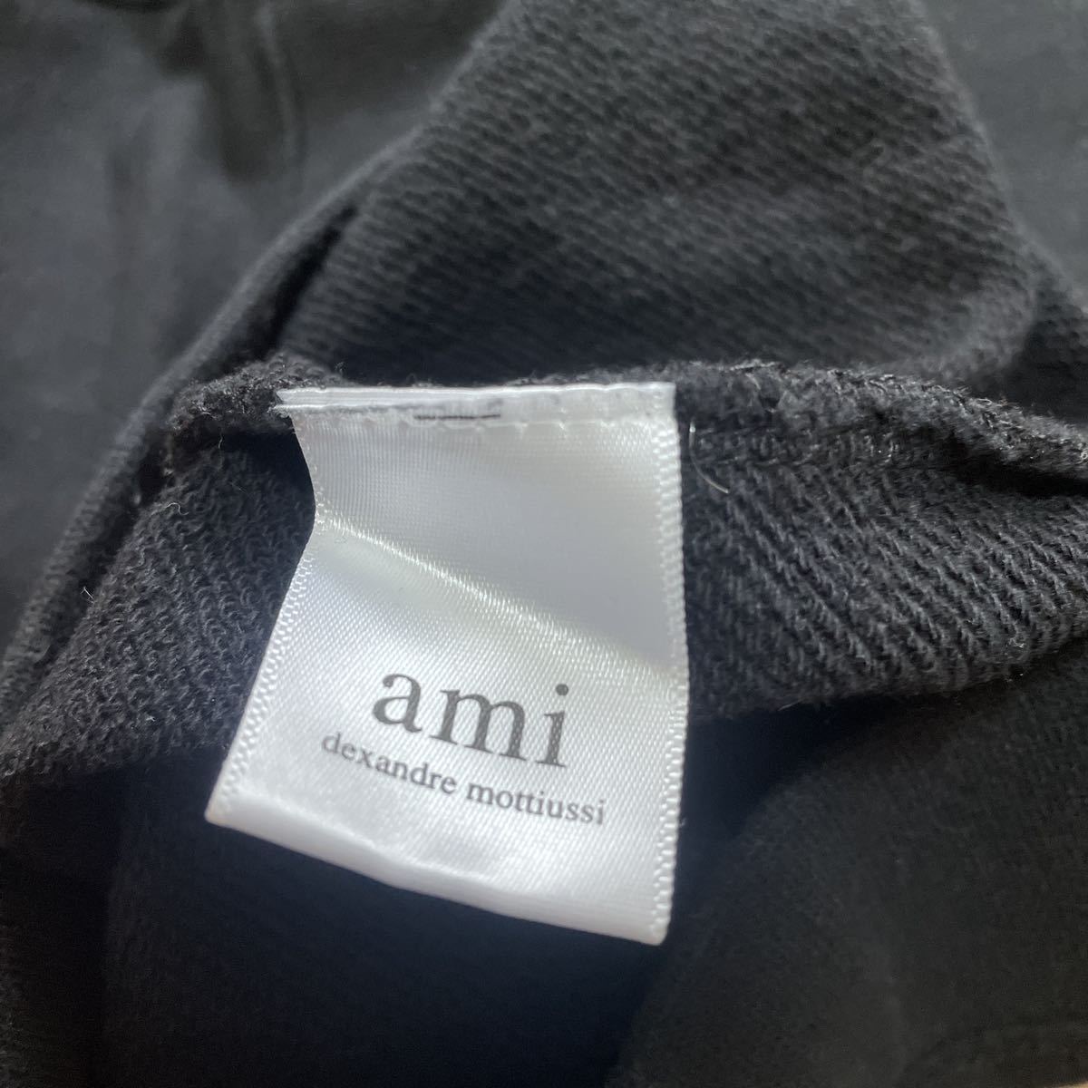 AMI Paris アミパリス ハート刺繍 スウェット トレーナー Mサイズ ブラック黒_画像6