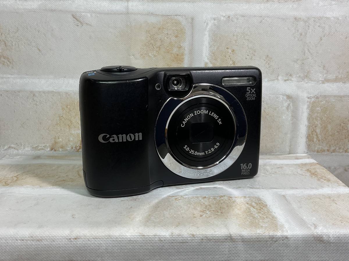 【名古屋発】 Canon/キャノン PowerShot A1400 ブラック 5x コンパクトデジタルカメラ デジカメ_画像1