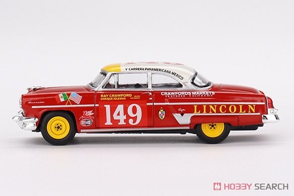 mini gt 1/64 リンカーン カプリ カレラ・パナメリカーナ・クラス 1954 優勝車 #149 (左ハンドル) 未開封　ミニカー _画像3