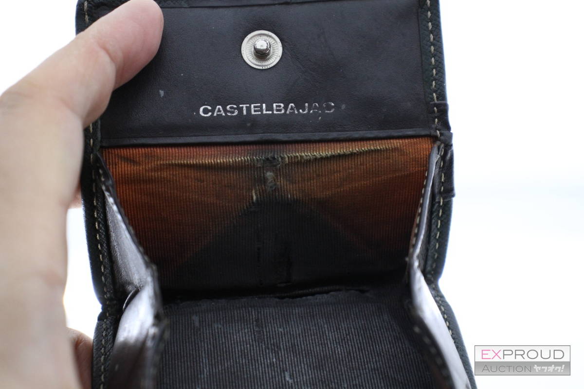  хорошая вещь *R44 CASTELBAJAC Castelbajac BOX type кошелек для мелочи . квадратное type зеленый мужской кошелек для мелочи . кошелек примерно 8×8×1cm