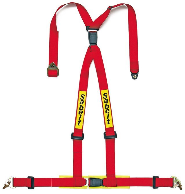 [ regular goods / current model ]sa belt Clubman 75 red [ right side for /904075NPD]*2 -inch seat belt * red / shoulder pad attaching 