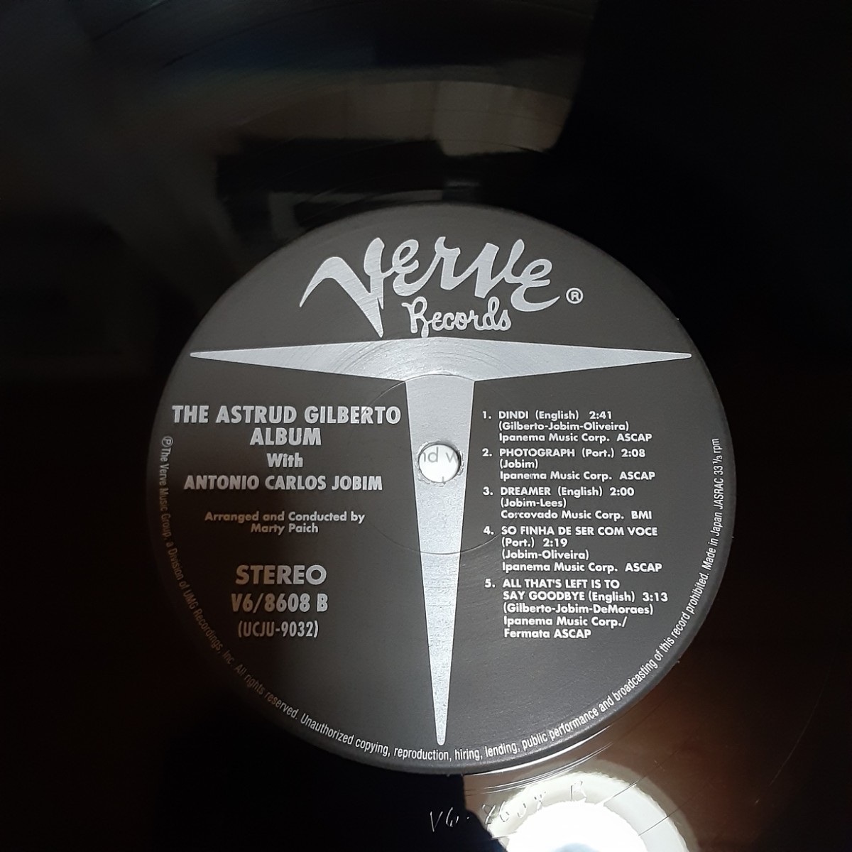 限定盤 JAZZ THE BEST 国内 重量盤アストラッド・ジルベルト おいしい水 The Astrud Gilberto Album UCJU-9032の画像4