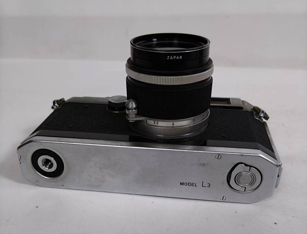 K) キヤノン Canon MODEL L3 フィルムカメラ Canon LENS 50mm f:2.8 カメラ 空シャッターOK ジャンク品 A2301_画像6