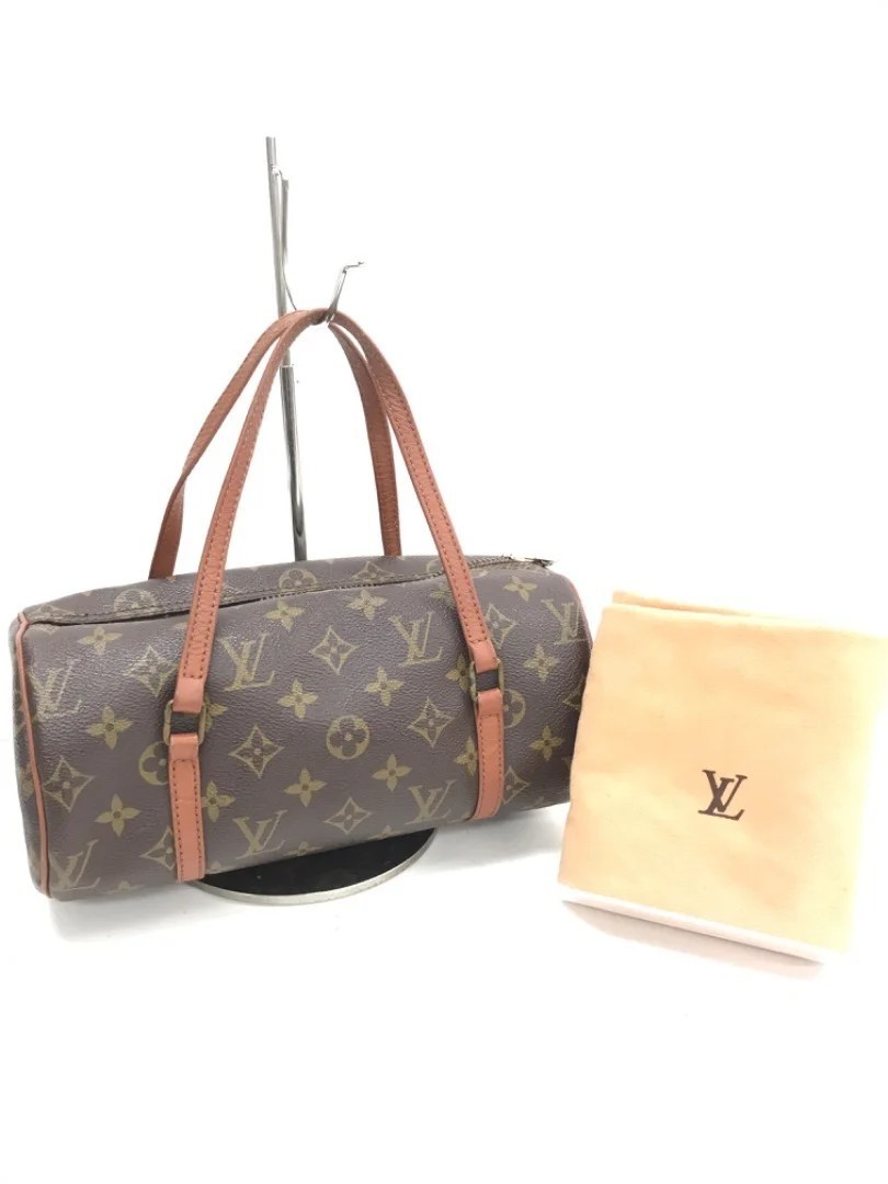 Louis Vuitton ルイヴィトン M51366 パピヨン26 PM モノグラム 筒形 ミニボストン ハンドバッグ