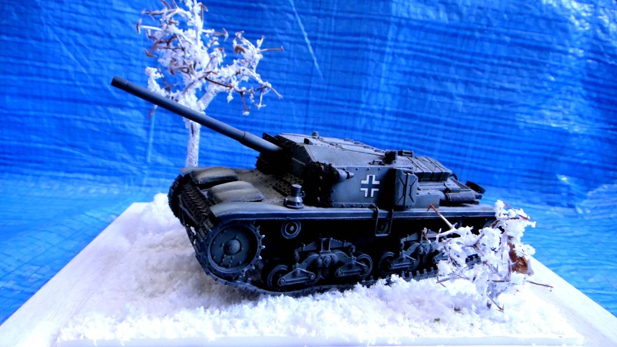 1/35 新年2024円スタート　冬の行軍　ジオラマ ベース台　完成品　ミリタリー　戦車_画像2