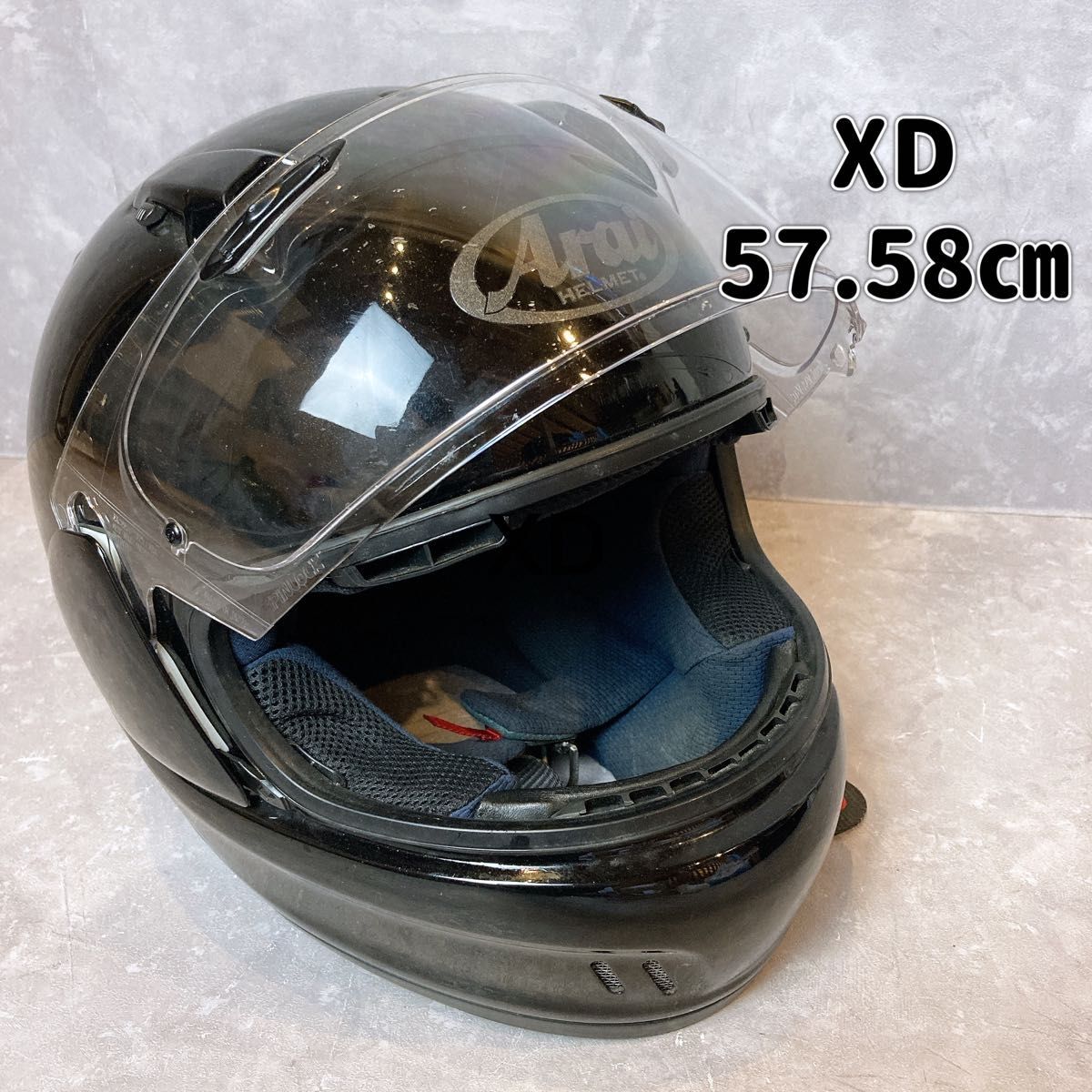 Arai アライ XD SNELL フルフェイス ヘルメット バイクヘルメット ブラック 57 58㎝ M ツーリング ライダーの画像1