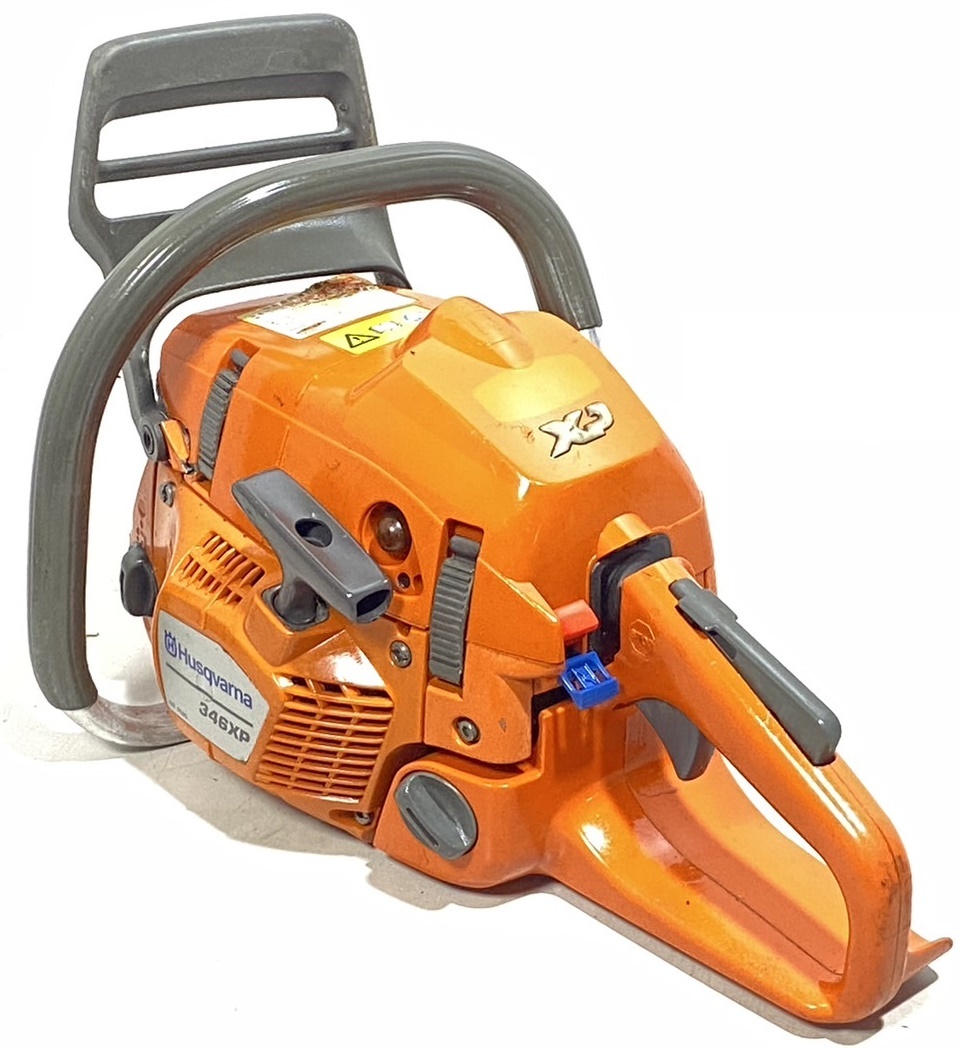 1円～ ★動画有・動作現状品★ ハスクバー Husqvarna チェーンソー 346XP New edition 本体のみ プロ用 50.1cc 重量5kg 東静岡発 J0131-3_画像2