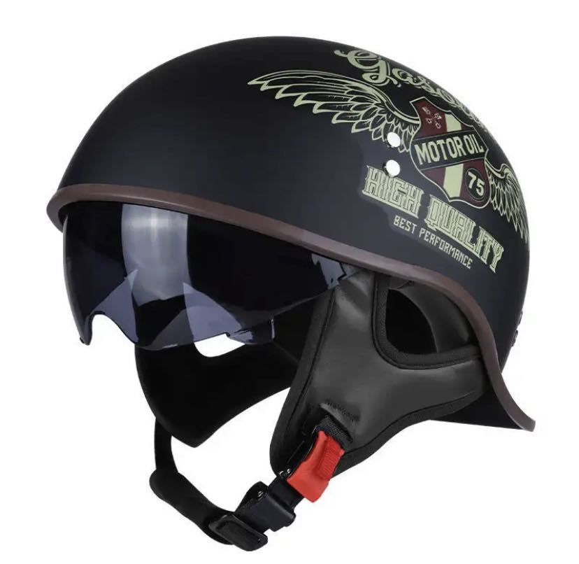 [ free shipping ] open face, retro motorcycle. half helmet,, Harley bike style M~XL