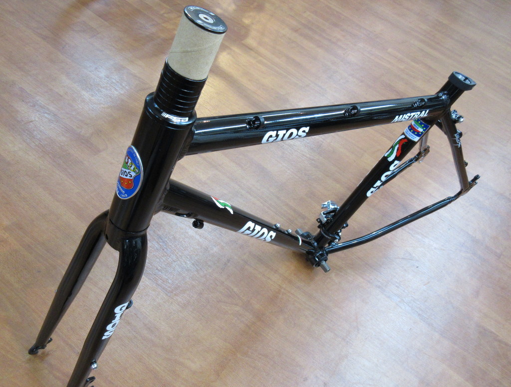 2023 GIOS Mistral -DISC 480mm black cross bike / frame unrunning goods /F Fork . take off packing does.