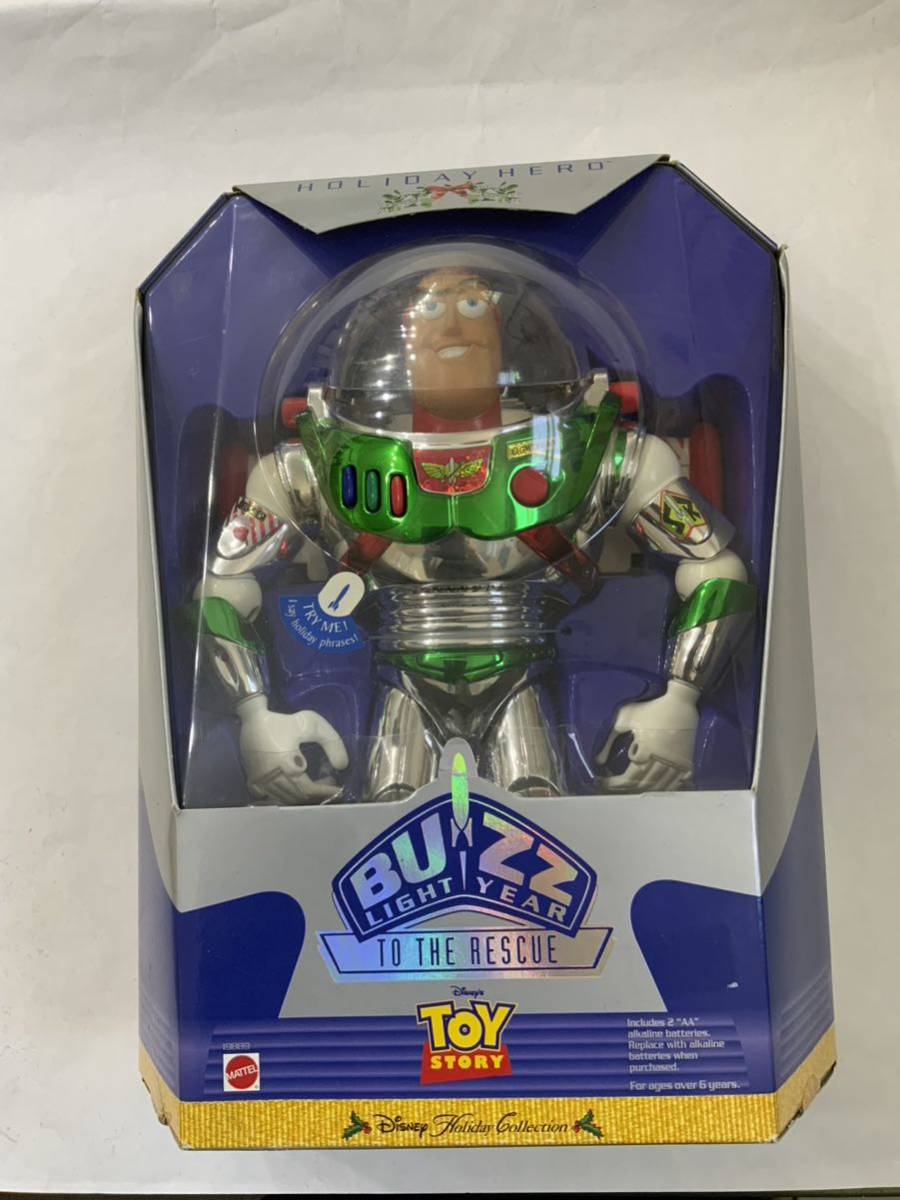 F1 TOY STORY HOLIDAY HERO ホリデーヒーロー BUZZ LIGHTYEAR TO THE RESCUE TALKING FIGURE 激レア_画像1