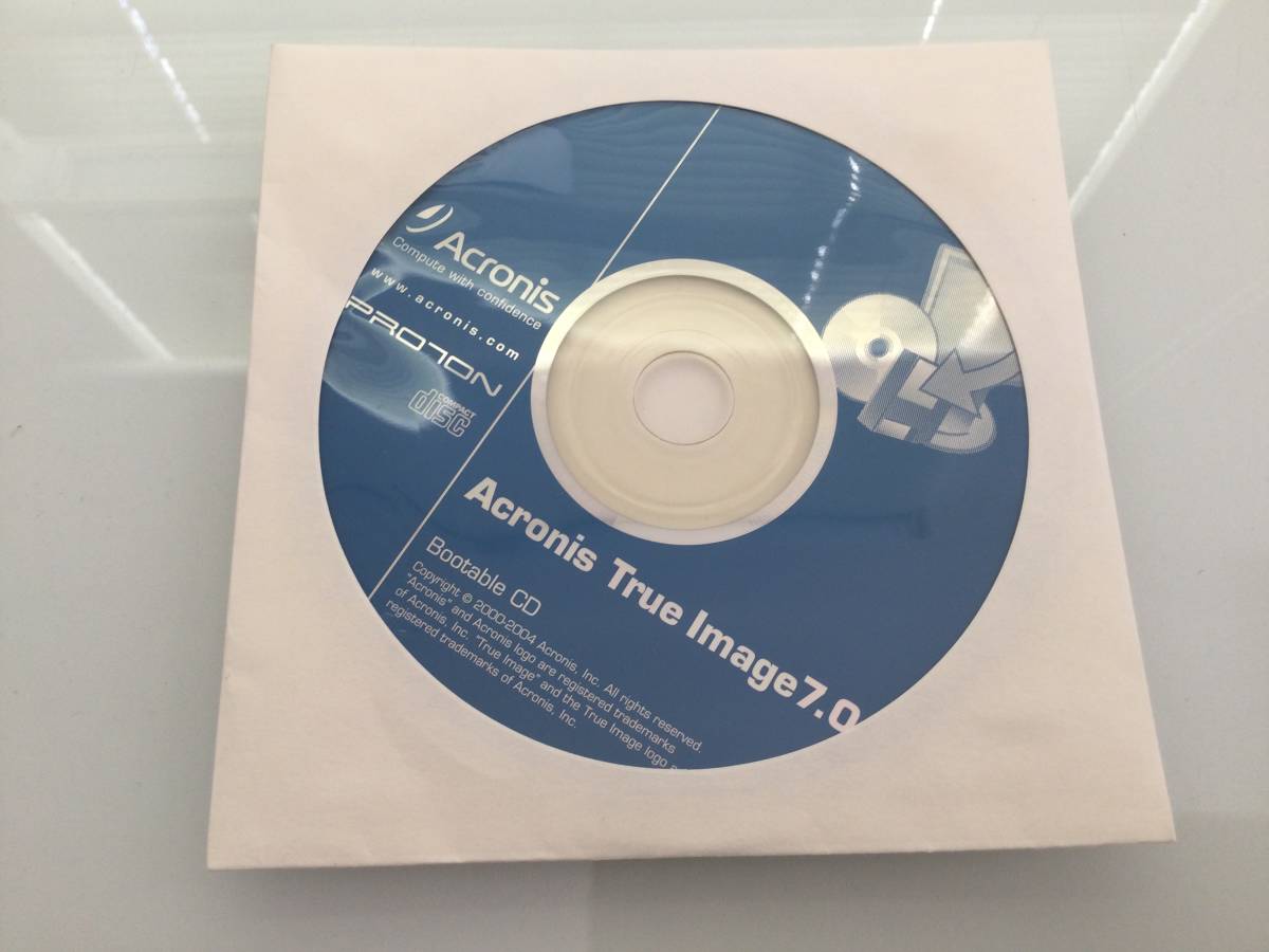 Acronis True Image 7.0 @Bootable CD@_画像1