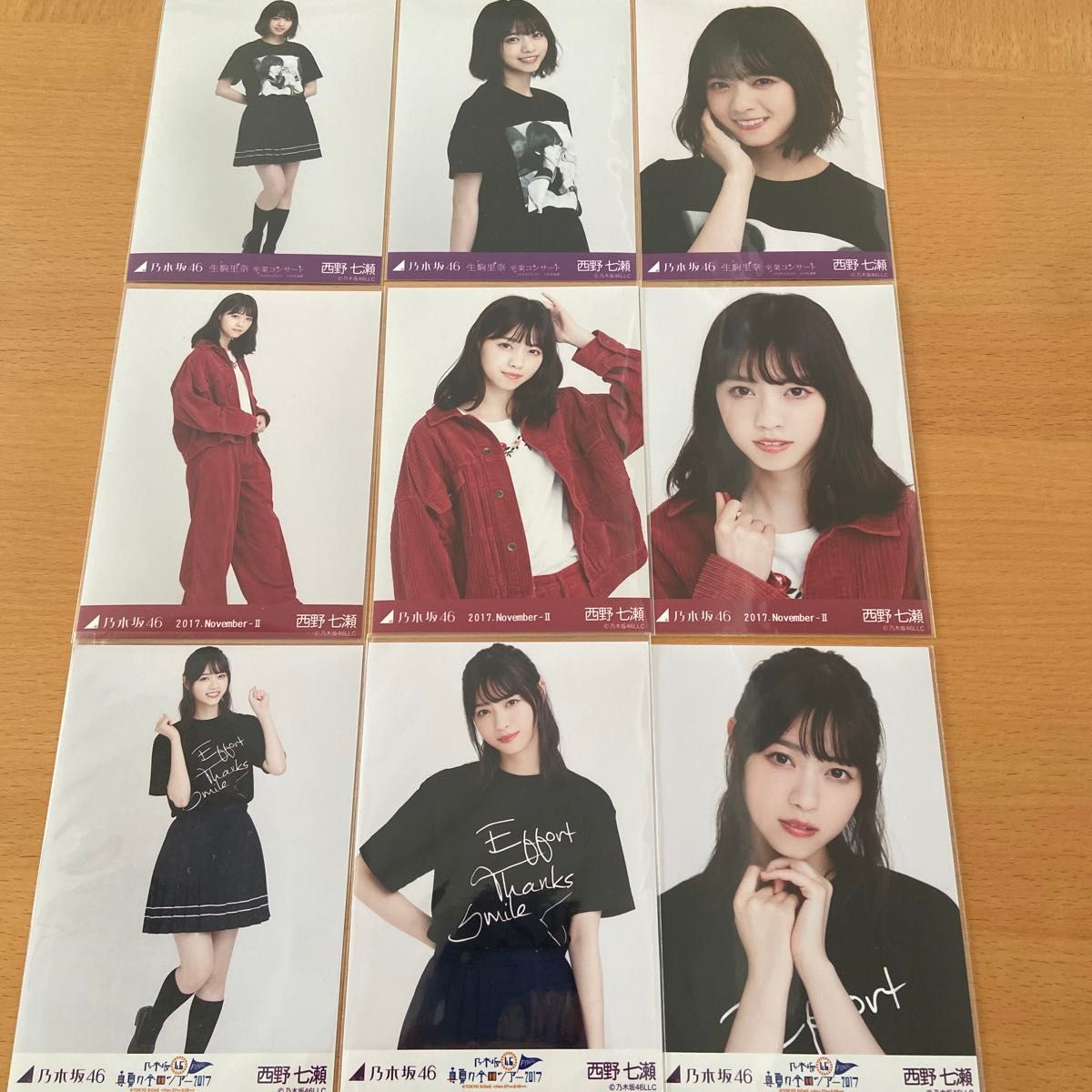 乃木坂46 西野七瀬 生写真 3枚コンプ 3セット アイドル 生写真