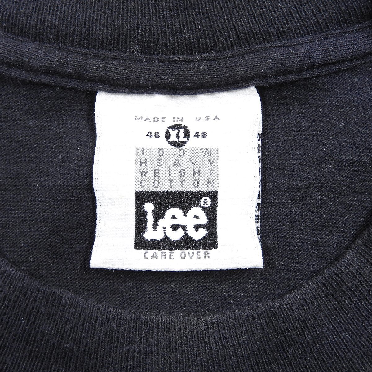 90's NAPPY THREADS ナッピースレッド 半袖Tシャツ ブラック Size XL #13621 送料360円 オールド ストリート アメカジ Lee リー_画像3