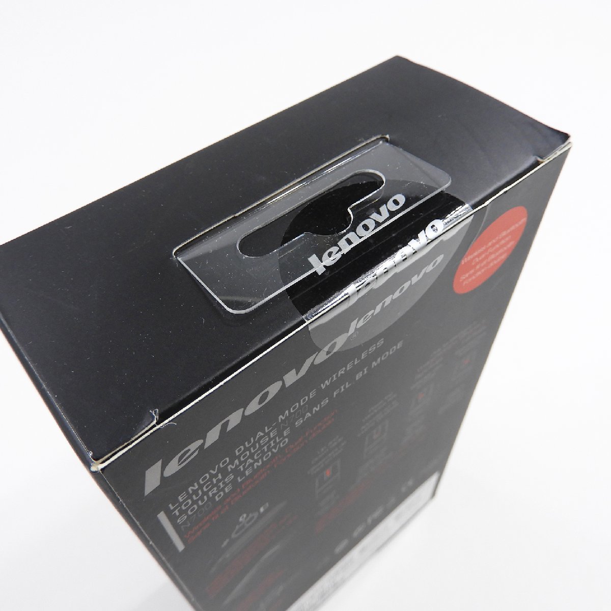 未使用 箱付 lenovo レノボ N700 デュアルモード ワイヤレスタッチマウス ブラック #13121 Lenovo Dual Mode WL レーザーポインター_画像6