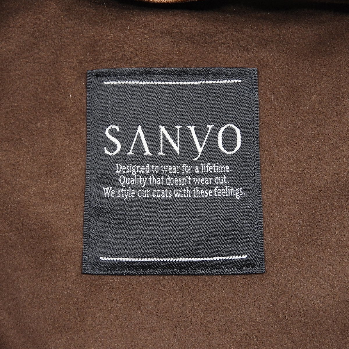 SANYO 三陽商会 ステンカラーコート Size 9AR #13902 オールド レディース きれいめ アウター_画像3