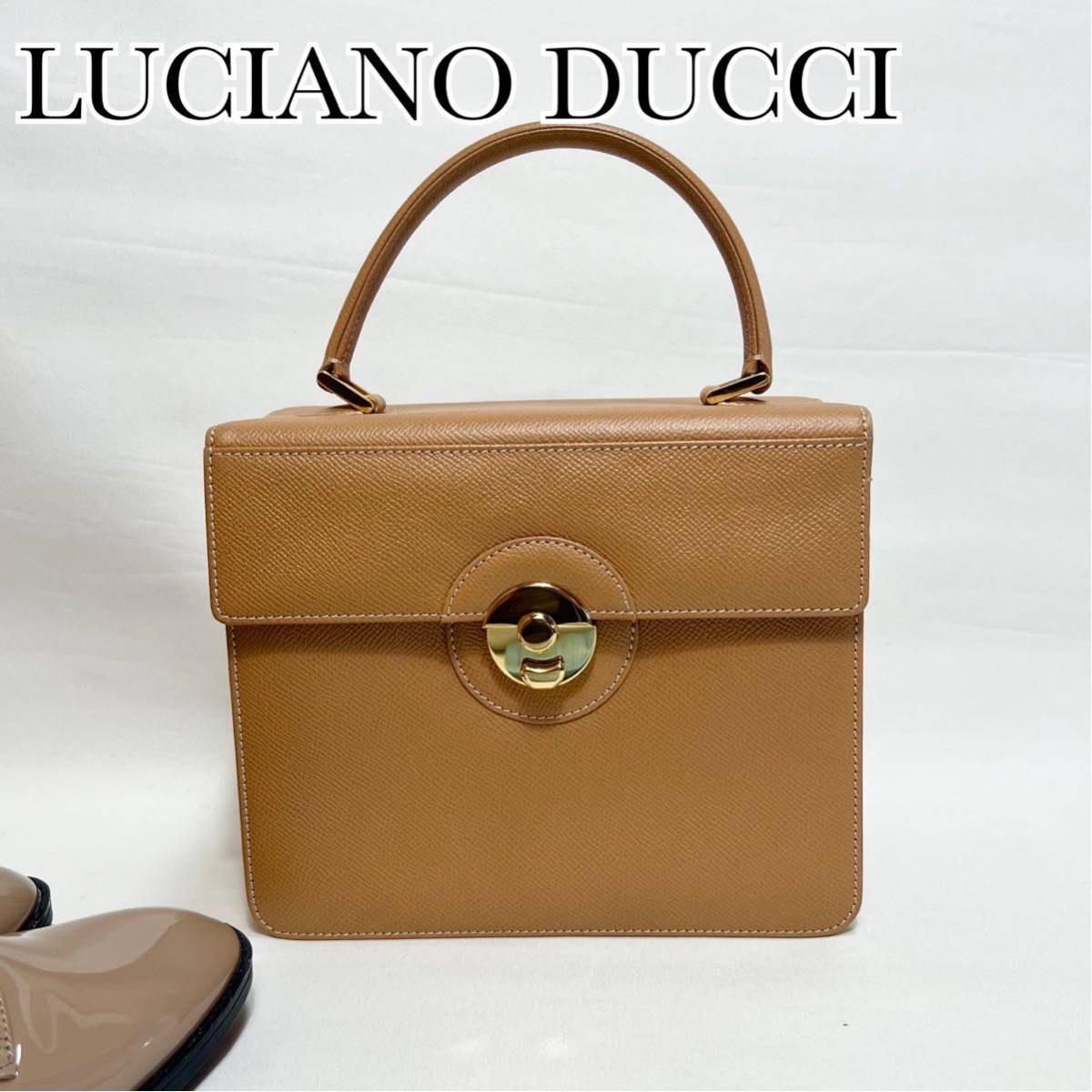 高級】LUCIANO DUCCI ルチアーノダッチ バニティ ハンドバッグ 高級】LUCIANO DUCCI ルチアーノダッチ バニティ ハンドバッグ