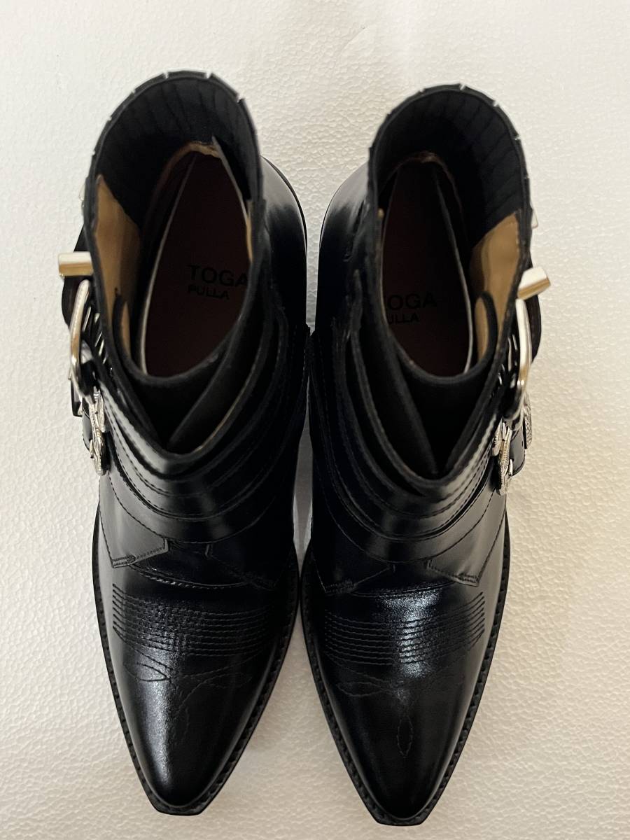 【送料無料　未使用】TOGA PULLA 4 metal cowboy　SIZE38 BLACK_画像3