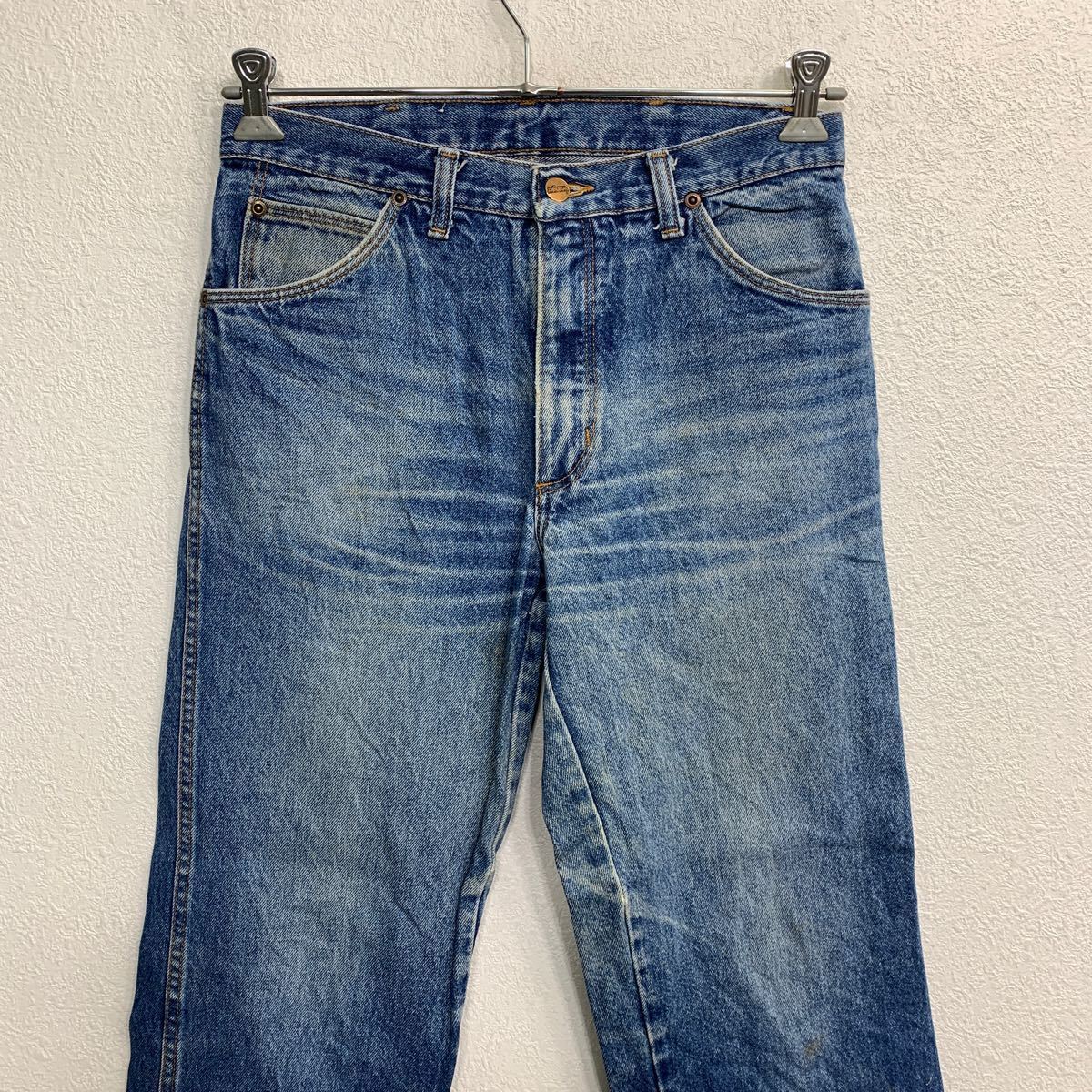 中古 古着 Wrangler デニムパンツ W33 ラングラー ブルー コットン 古着卸 アメリカ仕入 2401-391_画像2